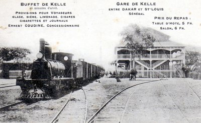 Cartolina della stazione di Kelle, c.1908 da Unbekannt Unbekannt